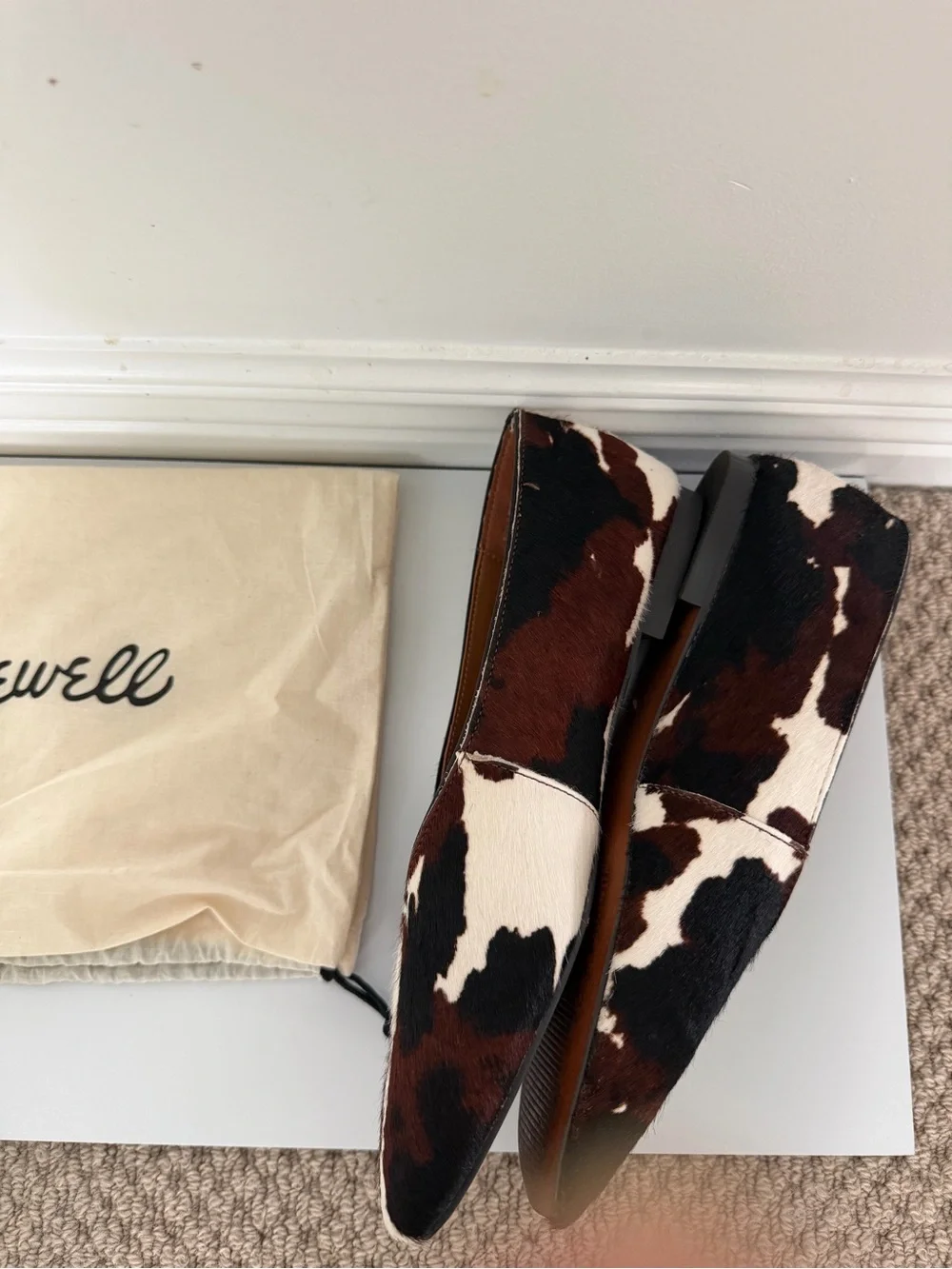 Madewell Mylie Ballet Flats in Brown, Black & White - Picture 3 of 6